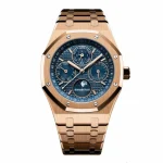 Audemars Piguet Royal Oak Chronograph 26240OR.OO.1320OR.01 Rose Gold Blue Dial