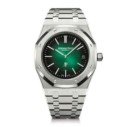 gphg2021_Royal_Oak_Jumbo_Extra-Thin_0021-1 Audemars Piguet Royal Oak Jumbo Extra-Thin 16202ST Green Dial - Image 1