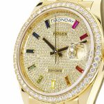 Rolex Day-Date 128348RBR Pave Diamond Dial - Image 4