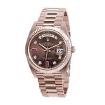 Rolex Day-Date 128235 Chocolate Dial  Ladies - Image 2