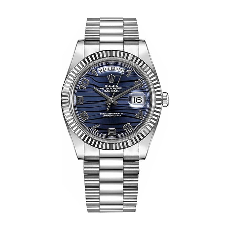 rolex-day-date-ii-218239-silver-index-dial-replica Rolex Day-Date 228238-0002 Blue Champagne Dial - Image 1