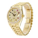 Rolex Day-Date 128348RBR Pave Diamond Dial - Image 2